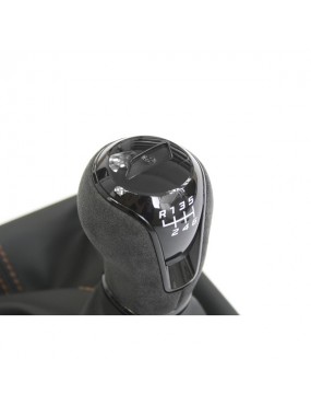 CUPRA R Vites Topuzu Kılıfı Alcantara Siyah Bakır